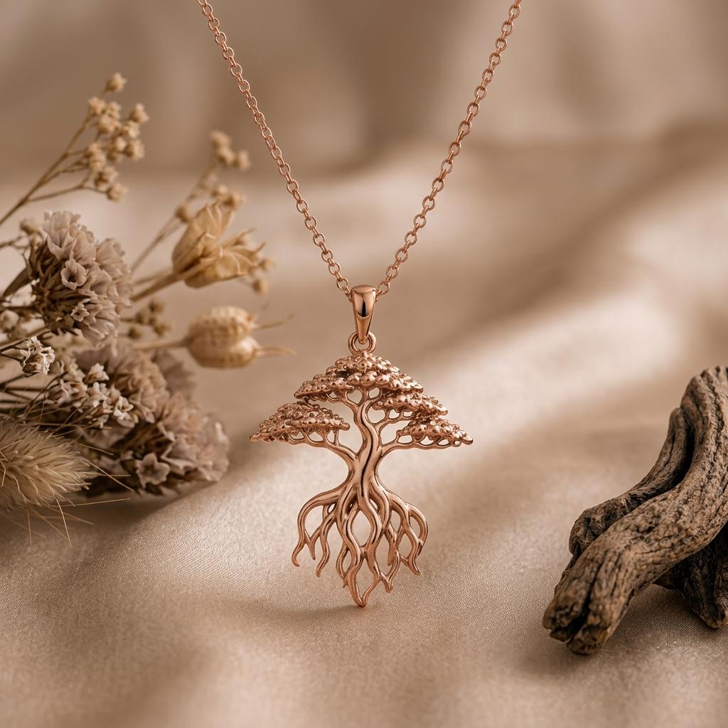 Banyan Root Bonsai Pendant | 925 Sterling Silver Jewelry | Nature Inspired Design | Unique Birthday Gift