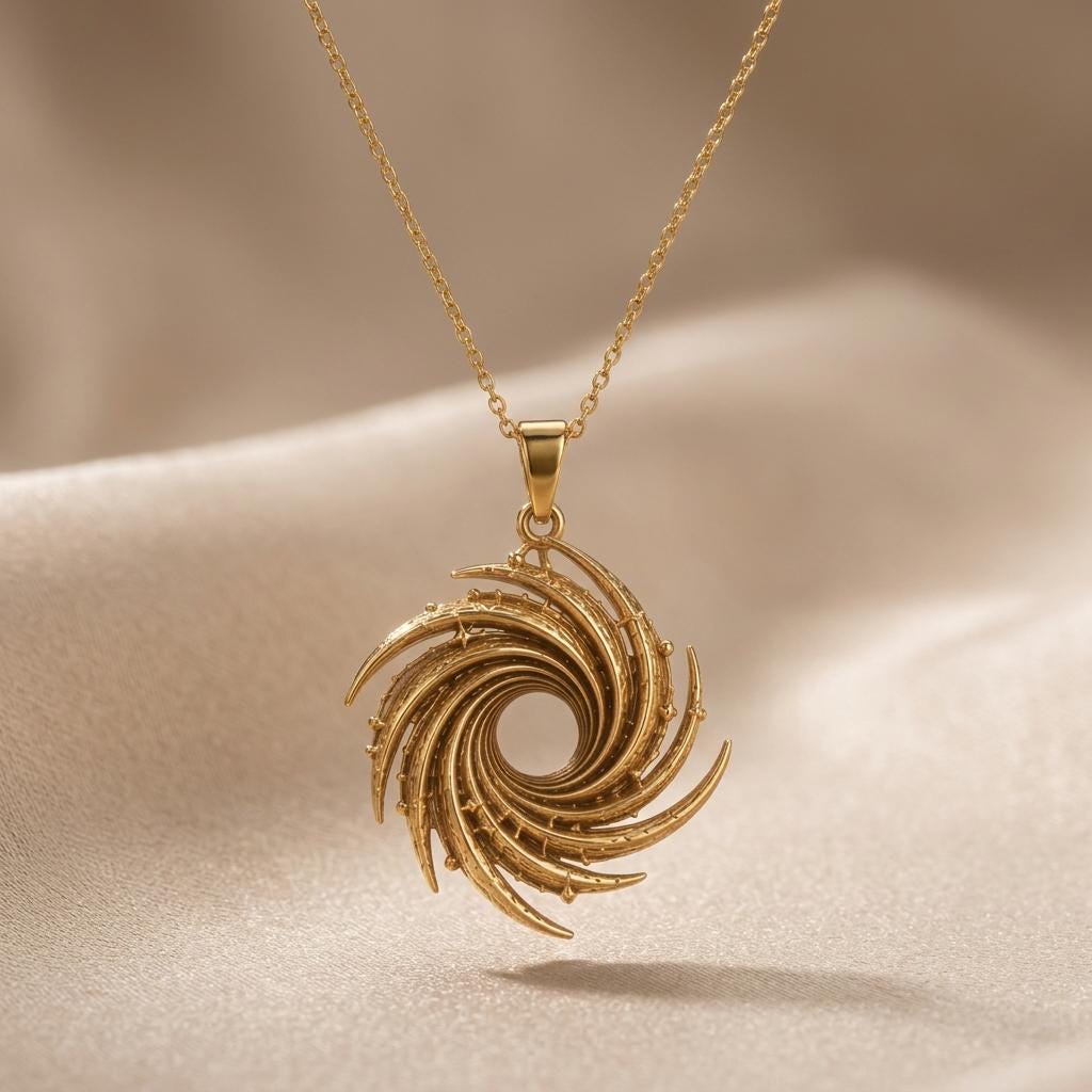Wormhole Pendant | For Space Enthusiasts | Galactic Vortex Style | Unique Science Gift