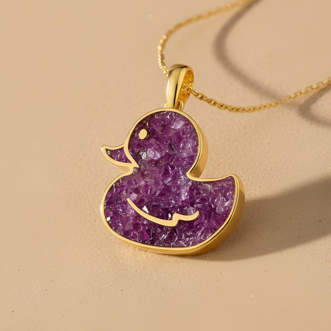 Amethyst Duck jewelry design featured in the Rimossa meaning guide