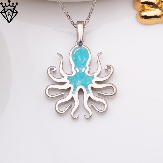 Turquoise Octopus Handmade jewelry design featured in the Rimossa meaning guide