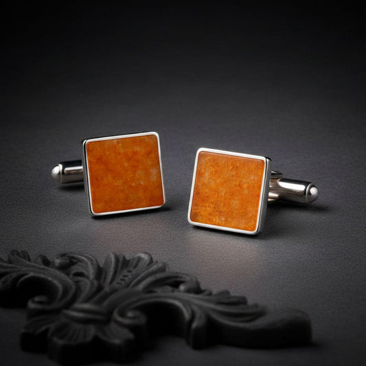 Amber Cufflinks jewelry design featured in the Rimossa meaning guide