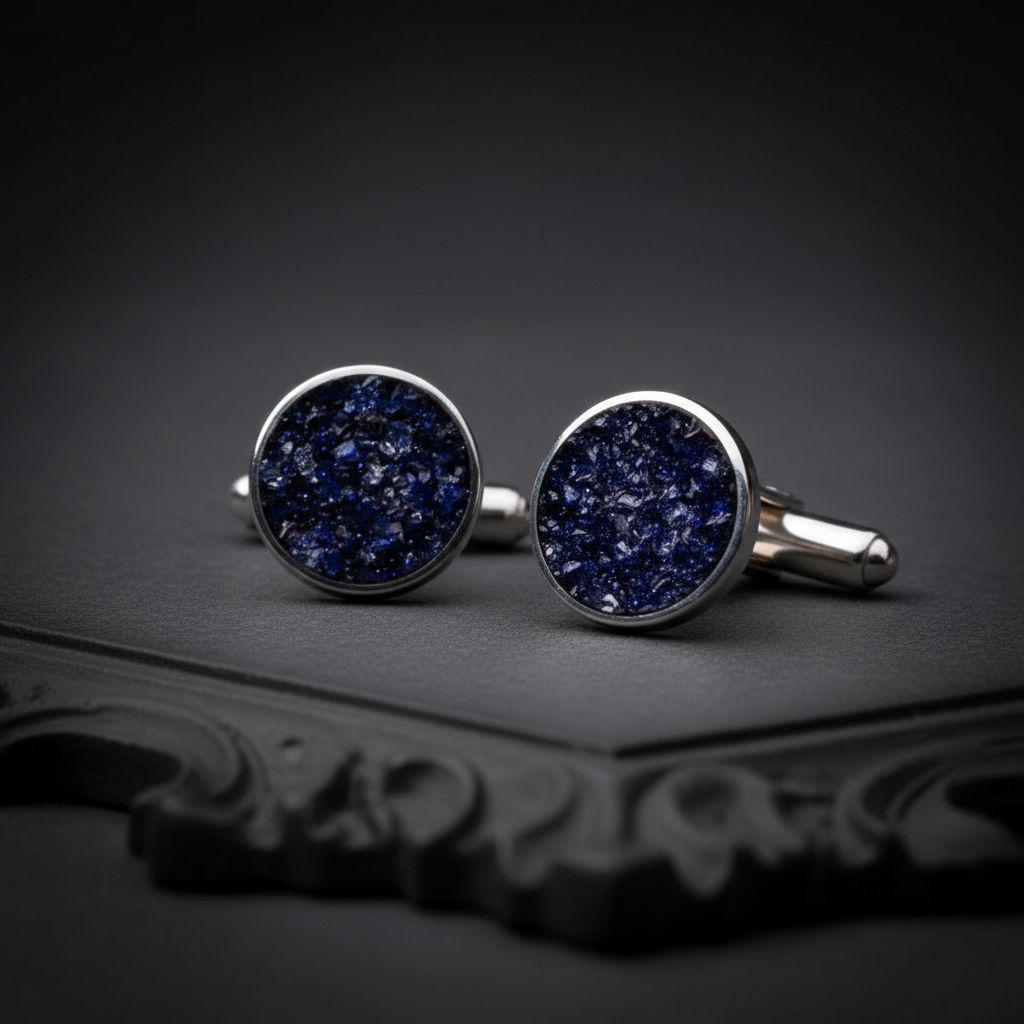 Natural Stone Inlay Cufflinks jewelry design featured in the Rimossa meaning guide