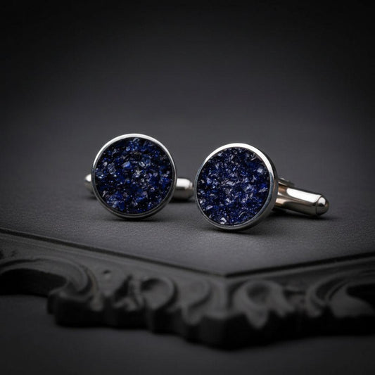 Natural Stone Inlay Cufflinks jewelry design featured in the Rimossa meaning guide