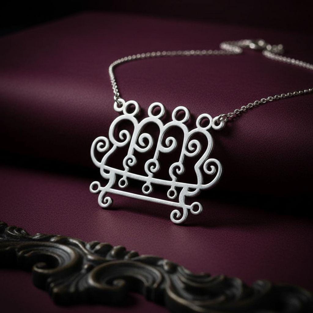 Ars Goetia Paimon Sigil jewelry design featured in the Rimossa meaning guide