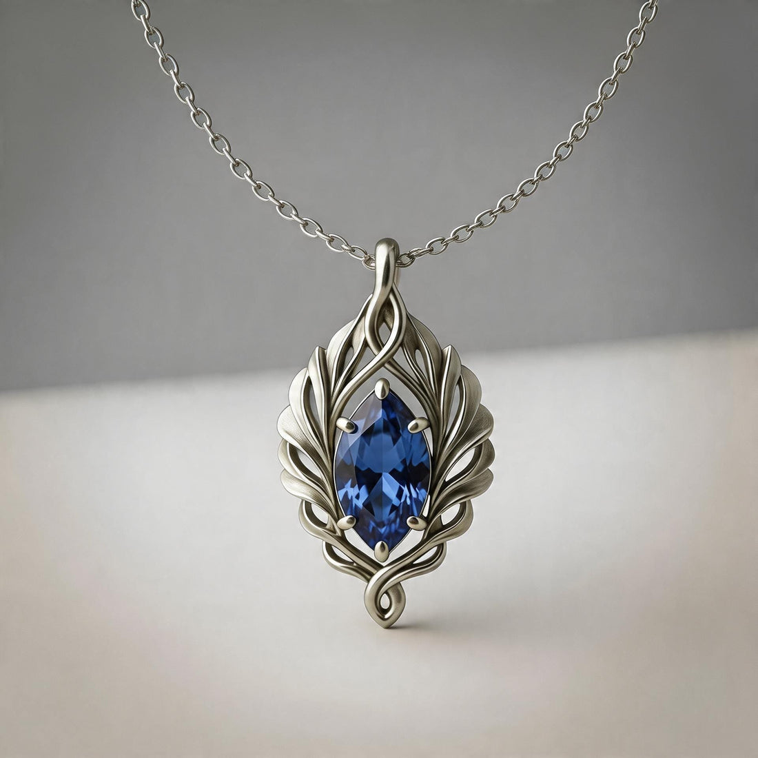 Sapphire Leaf jewelry design featured in the Rimossa meaning guide