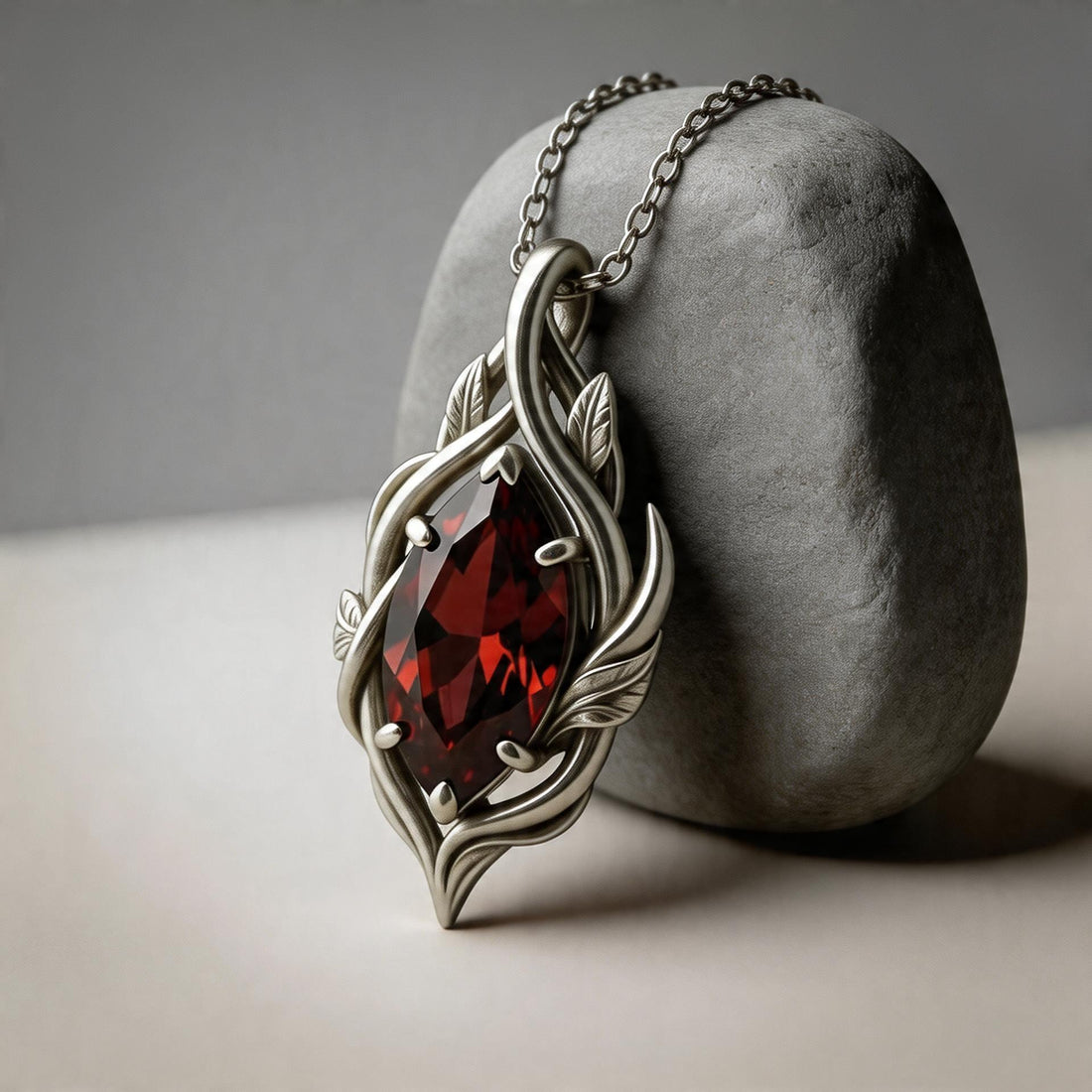 Marquise Garnet jewelry design featured in the Rimossa meaning guide