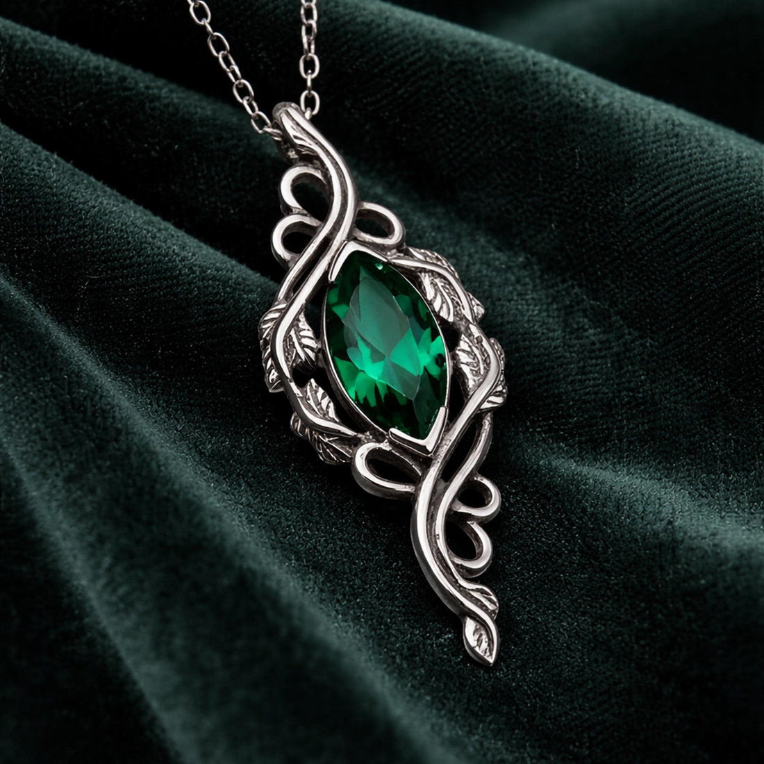 Marquise Emerald jewelry design featured in the Rimossa meaning guide