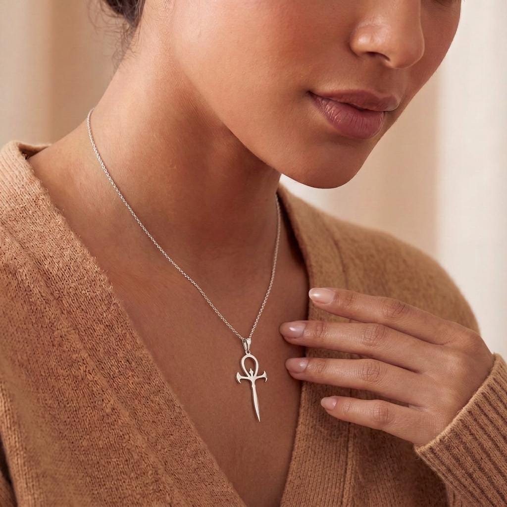 Ankh jewelry design featured in the Rimossa meaning guide