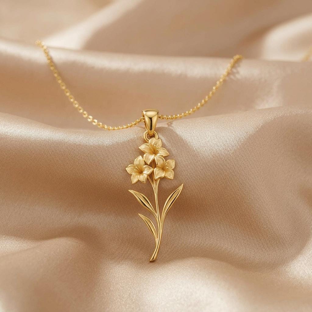 Gladiolus Flower jewelry design featured in the Rimossa meaning guide