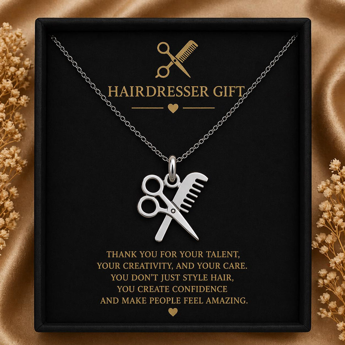 Hairdresser Scissors Comb jewelry design featured in the Rimossa meaning guide