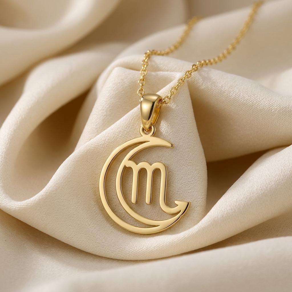 Scorpio Moon Sigil jewelry design featured in the Rimossa meaning guide