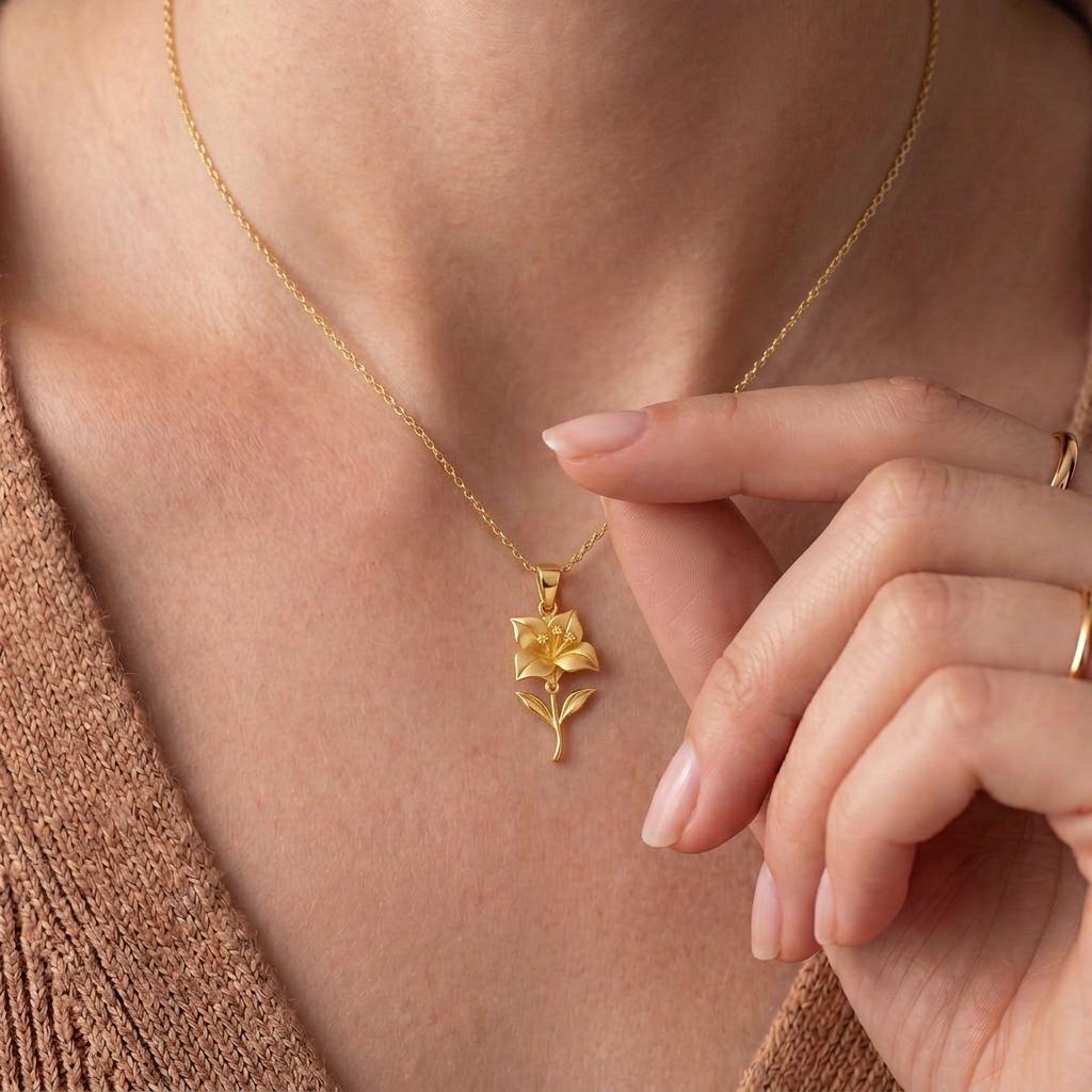 Bougainvillea Flower jewelry design featured in the Rimossa meaning guide