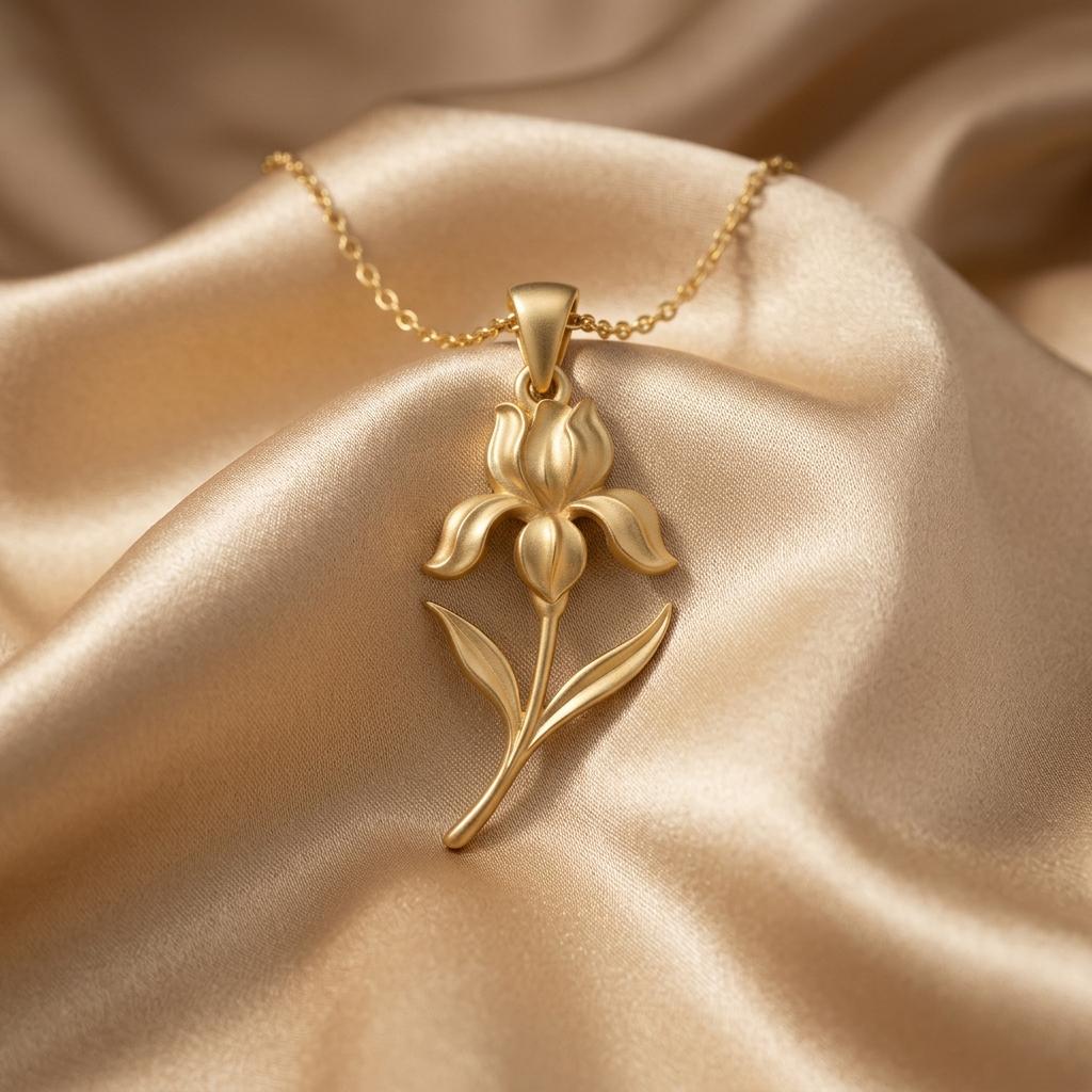 Iris Flower jewelry design featured in the Rimossa meaning guide
