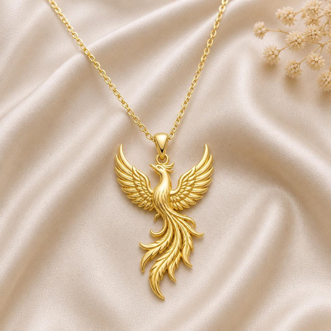 Plated Phoenix jewelry design featured in the Rimossa meaning guide