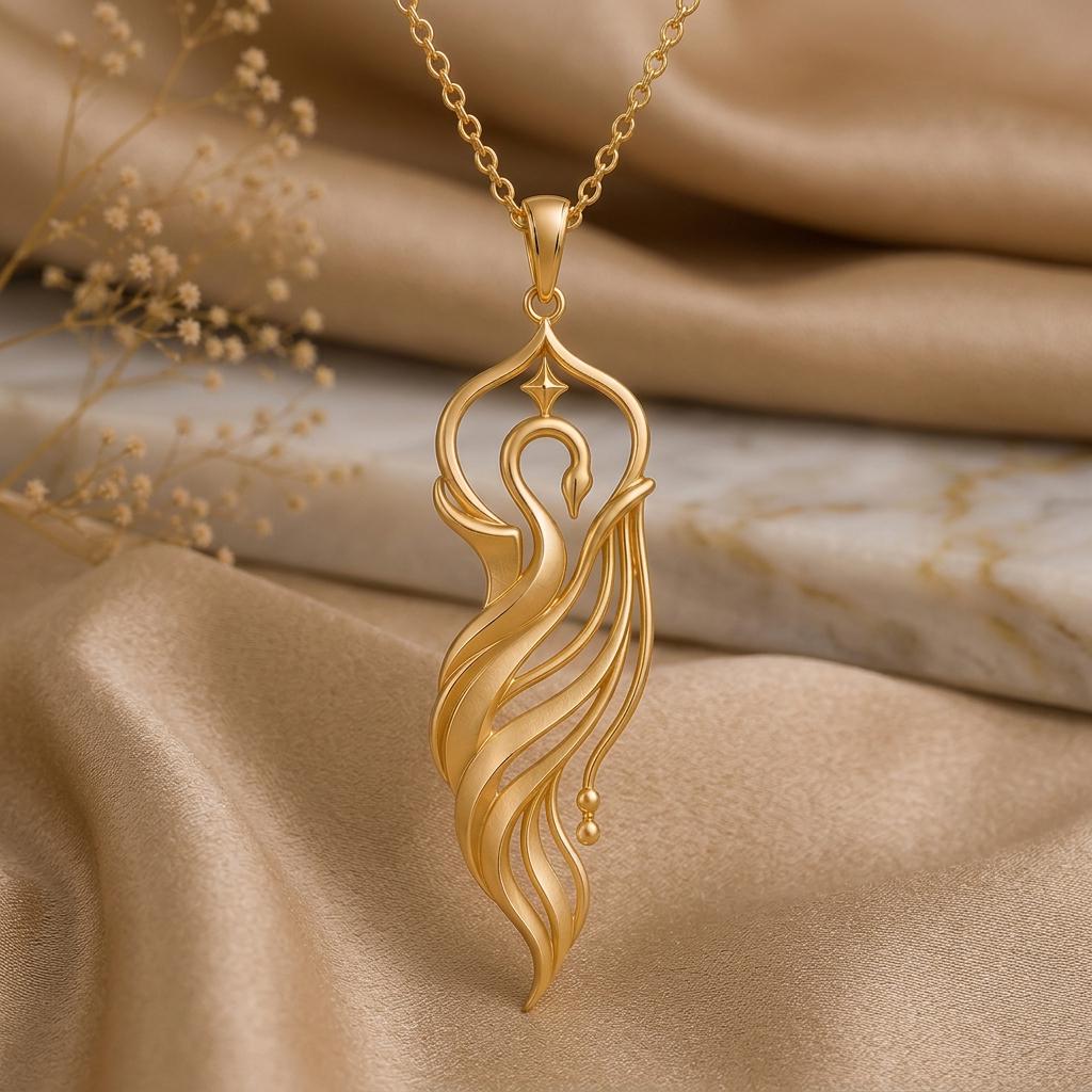 Swan Veil Crest jewelry design featured in the Rimossa meaning guide