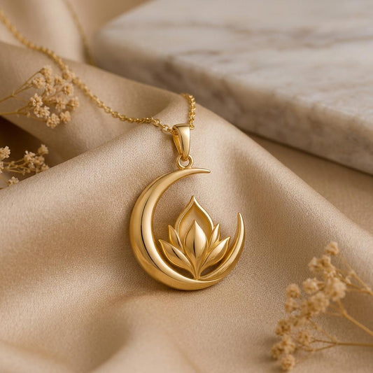 Moon Petal Crest jewelry design featured in the Rimossa meaning guide