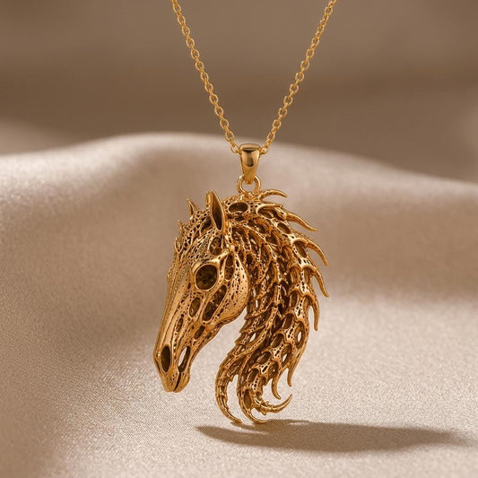 Sacred Horse Skull Relic jewelry design featured in the Rimossa meaning guide