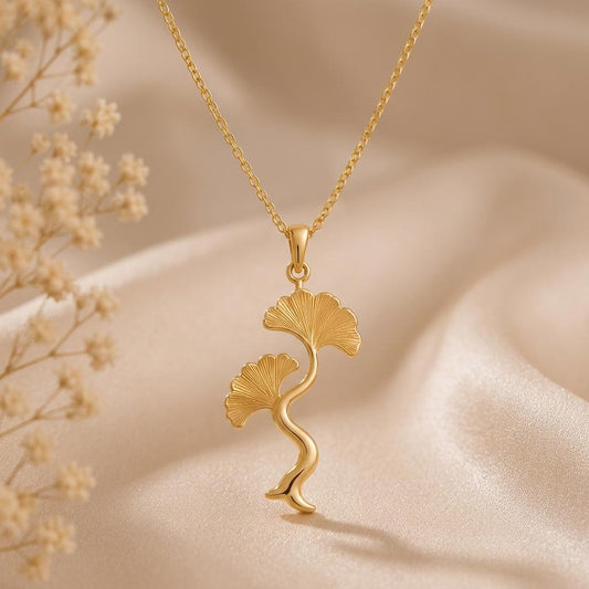 Ginkgo Wave jewelry design featured in the Rimossa meaning guide