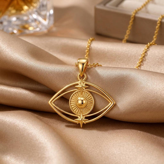 Evil Eye Luxe jewelry design featured in the Rimossa meaning guide
