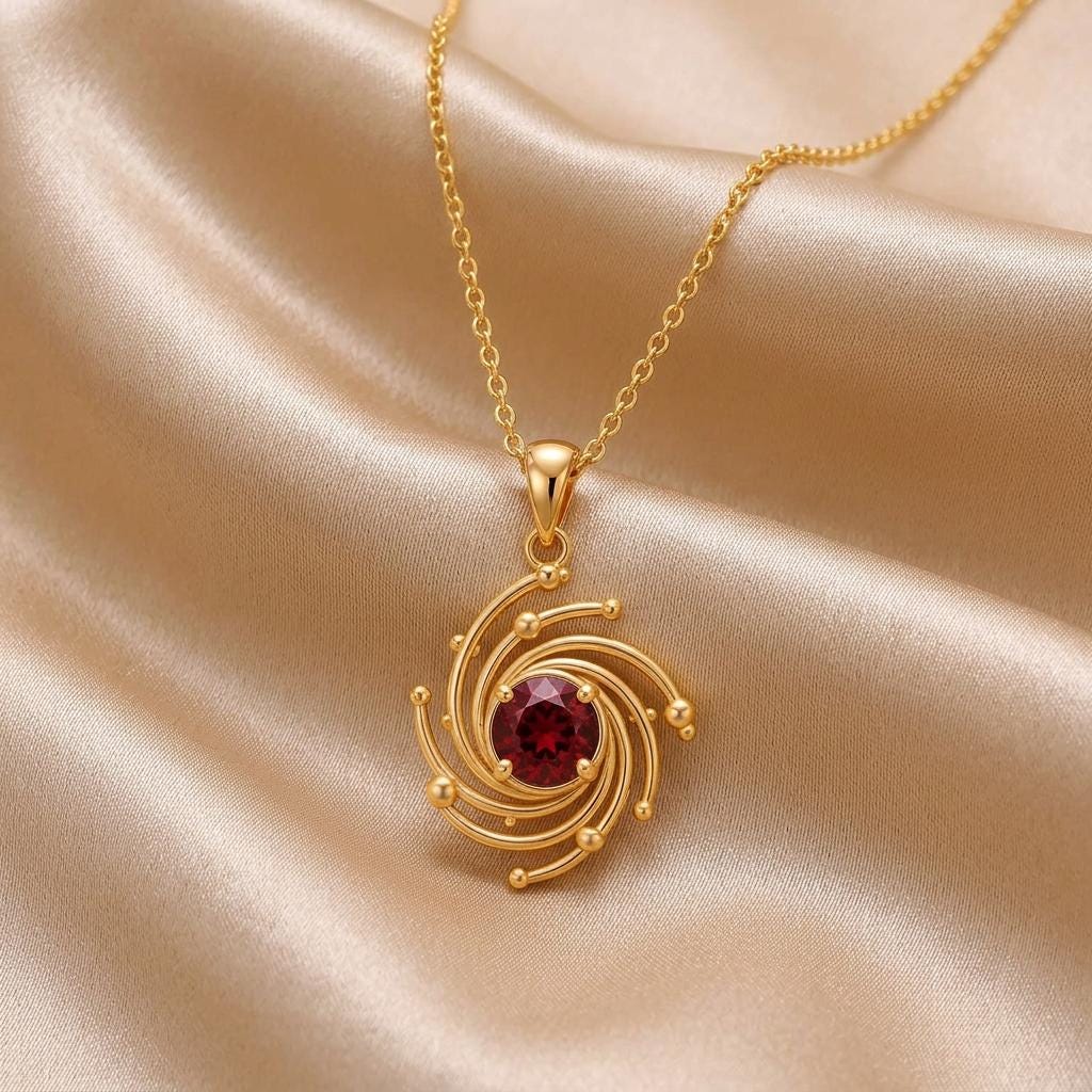 Spiral Galaxy Core jewelry design featured in the Rimossa meaning guide