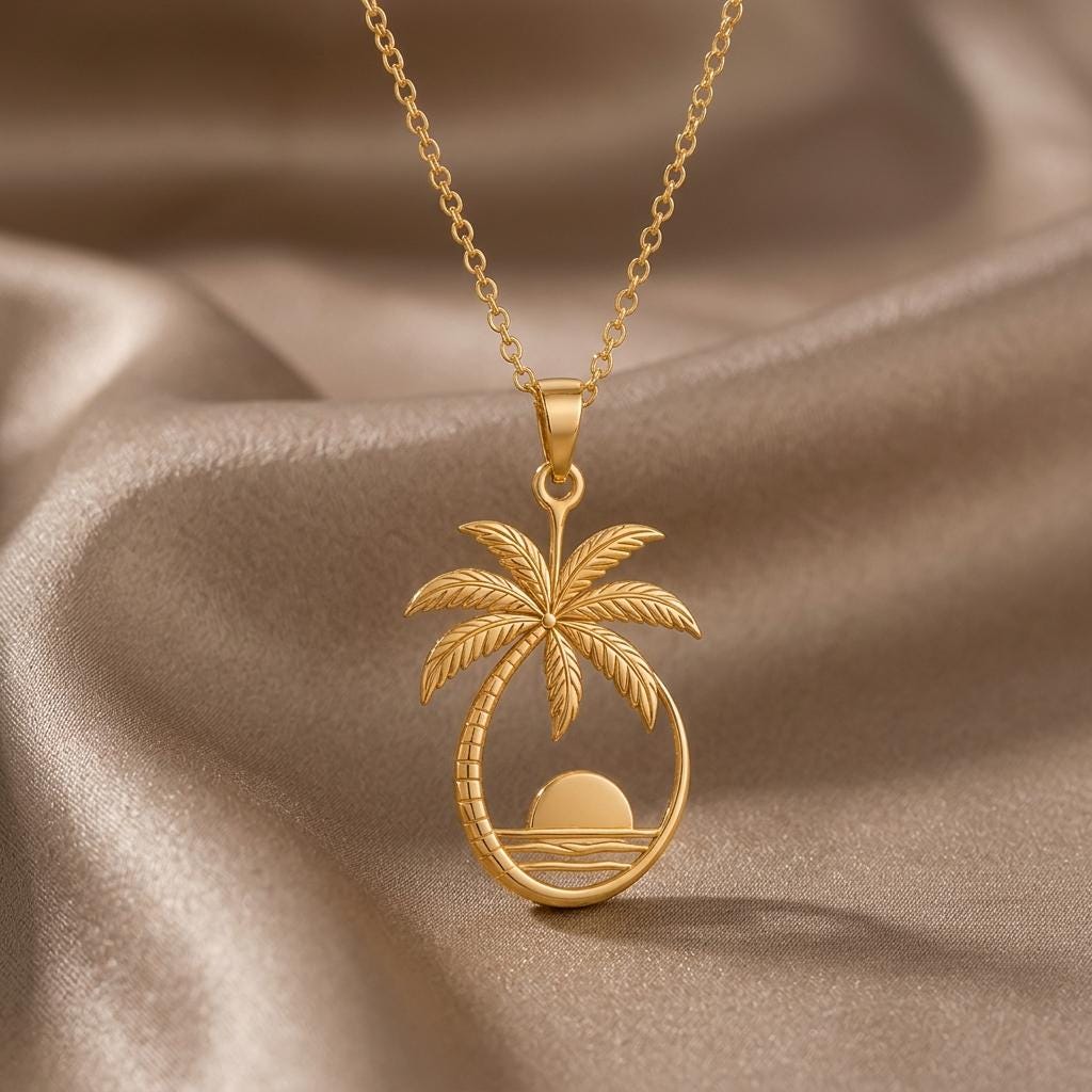 Palm Sunset jewelry design featured in the Rimossa meaning guide
