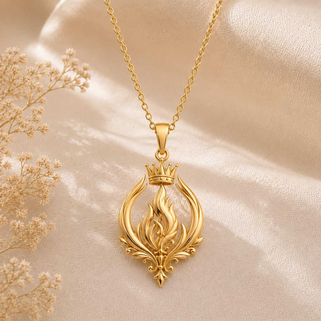 Empress Flame Crest jewelry design featured in the Rimossa meaning guide