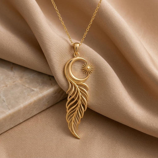 Eclipse Feather jewelry design featured in the Rimossa meaning guide