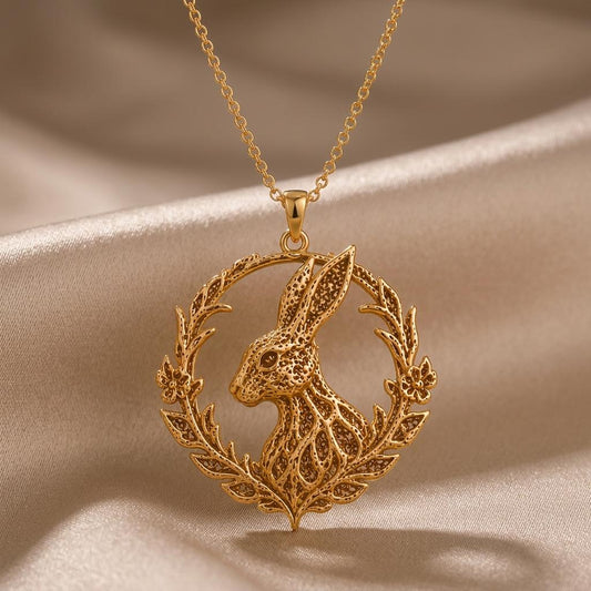 Fossil Rabbit Halo jewelry design featured in the Rimossa meaning guide
