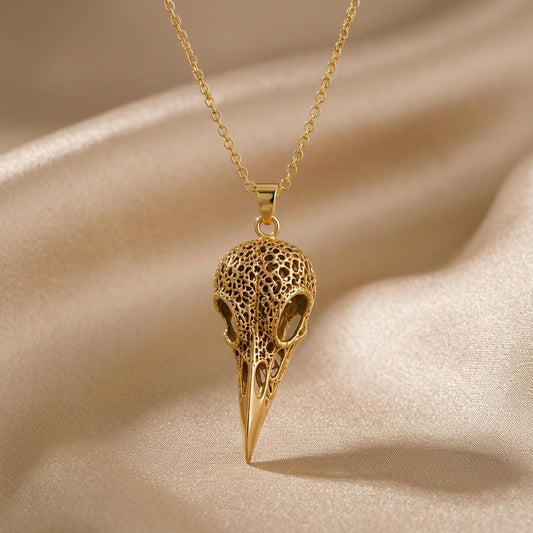 Raven Skull Relic jewelry design featured in the Rimossa meaning guide