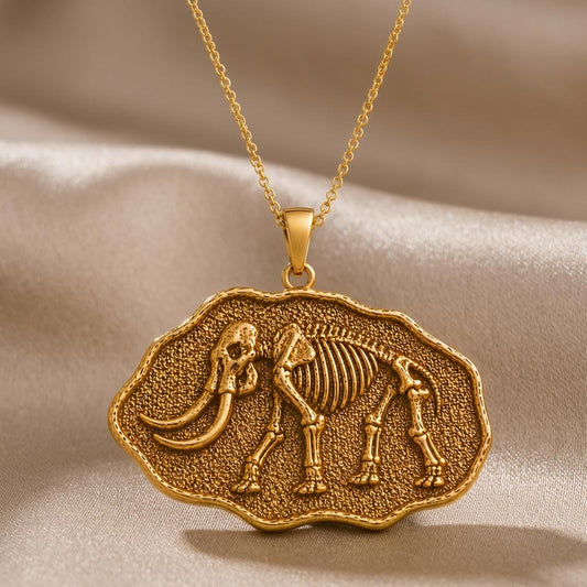 Mastodon Fossil jewelry design featured in the Rimossa meaning guide