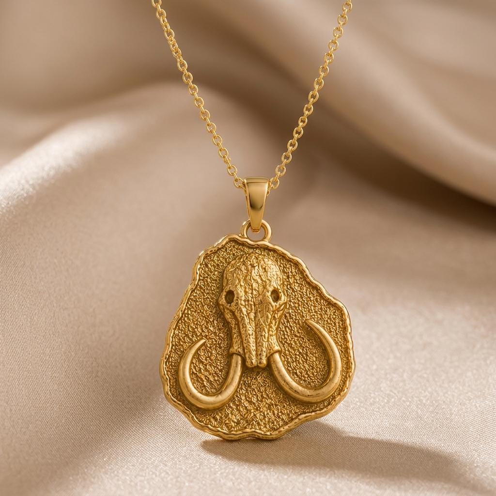 Mammoth Skull Fossil jewelry design featured in the Rimossa meaning guide