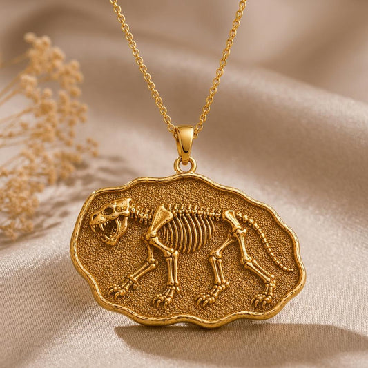 Cave Lion Fossil jewelry design featured in the Rimossa meaning guide