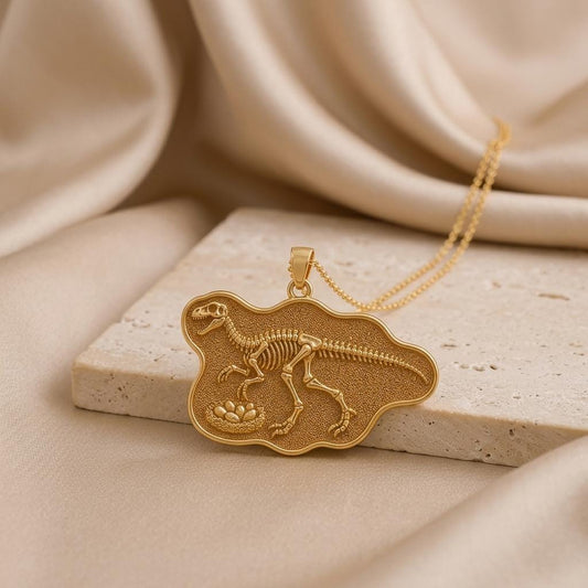 Oviraptor Fossil jewelry design featured in the Rimossa meaning guide