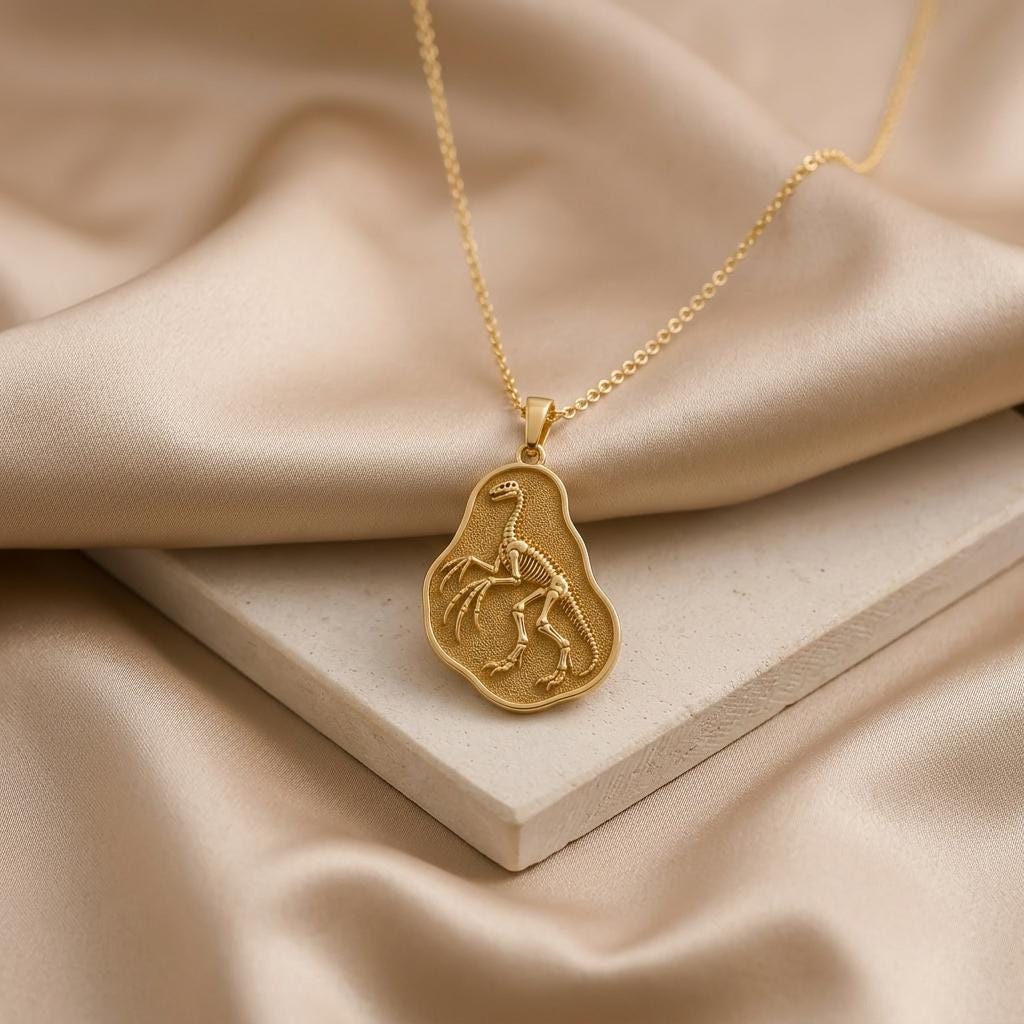 Therizinosaurus Fossil jewelry design featured in the Rimossa meaning guide