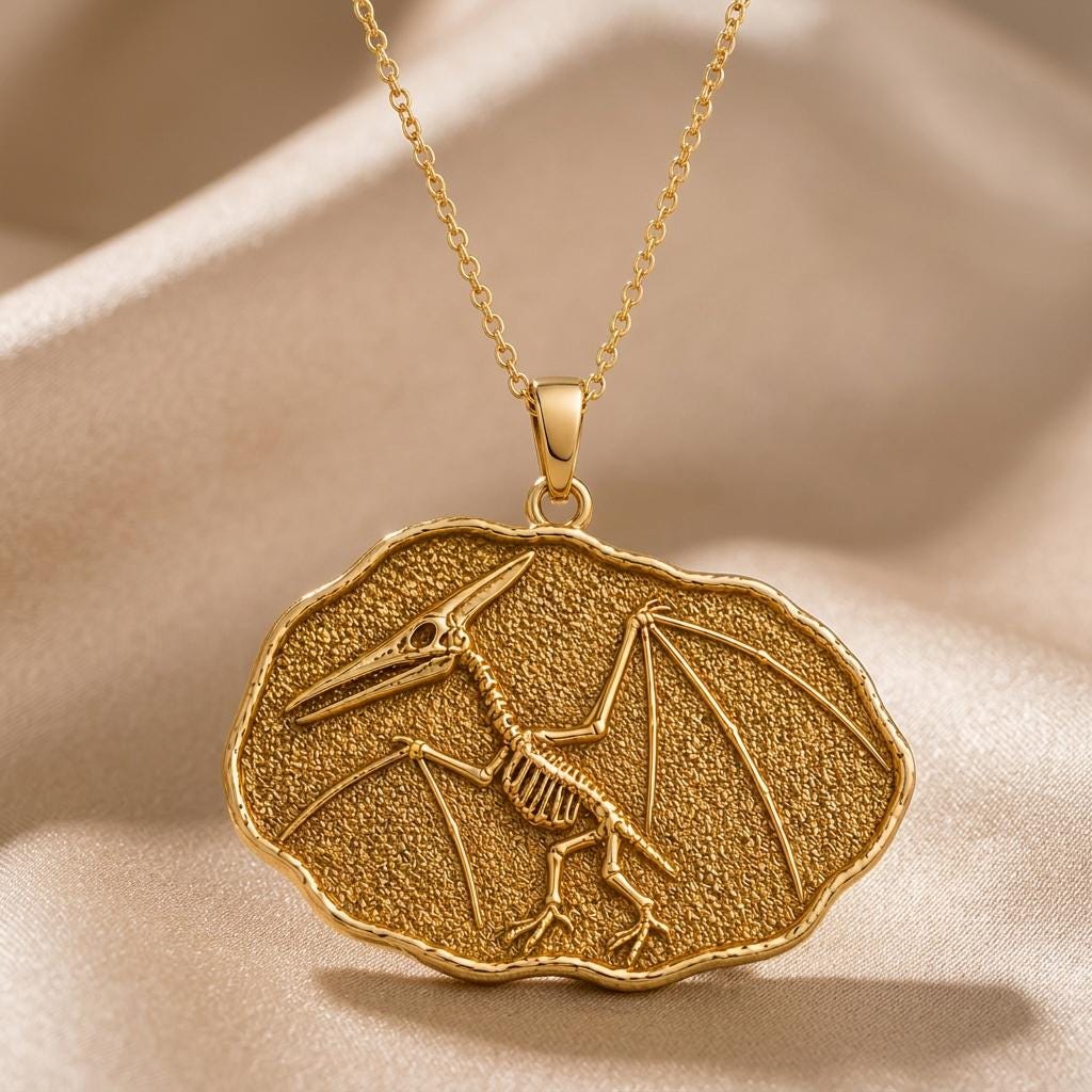 Quetzalcoatlus Fossil jewelry design featured in the Rimossa meaning guide