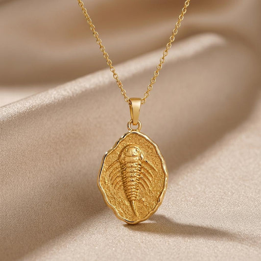 Eurypterid Fossil jewelry design featured in the Rimossa meaning guide