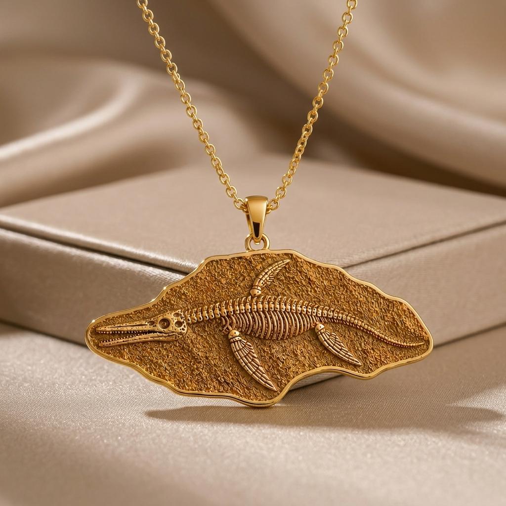 Shonisaurus Fossil jewelry design featured in the Rimossa meaning guide