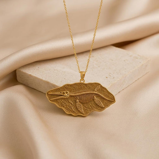 Kronosaurus Fossil jewelry design featured in the Rimossa meaning guide