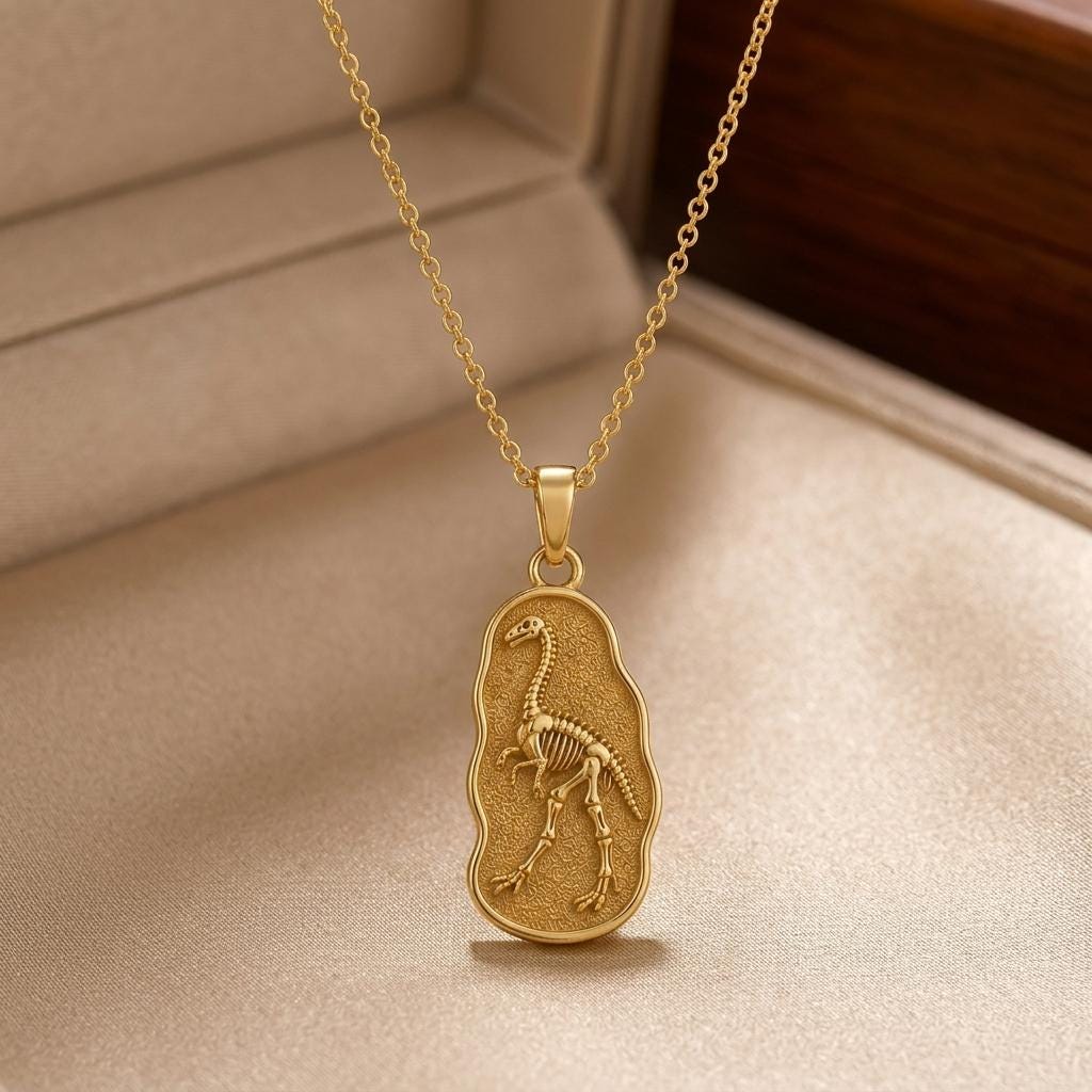 Gallimimus Fossil jewelry design featured in the Rimossa meaning guide
