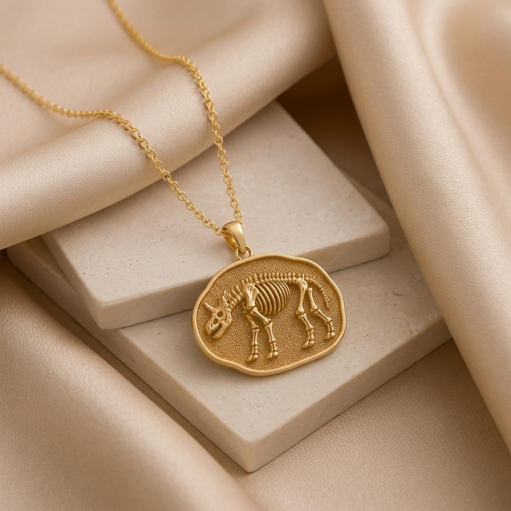 Brontotherium Fossil jewelry design featured in the Rimossa meaning guide