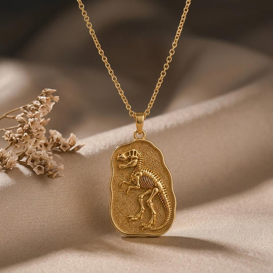 Albertosaurus Fossil jewelry design featured in the Rimossa meaning guide