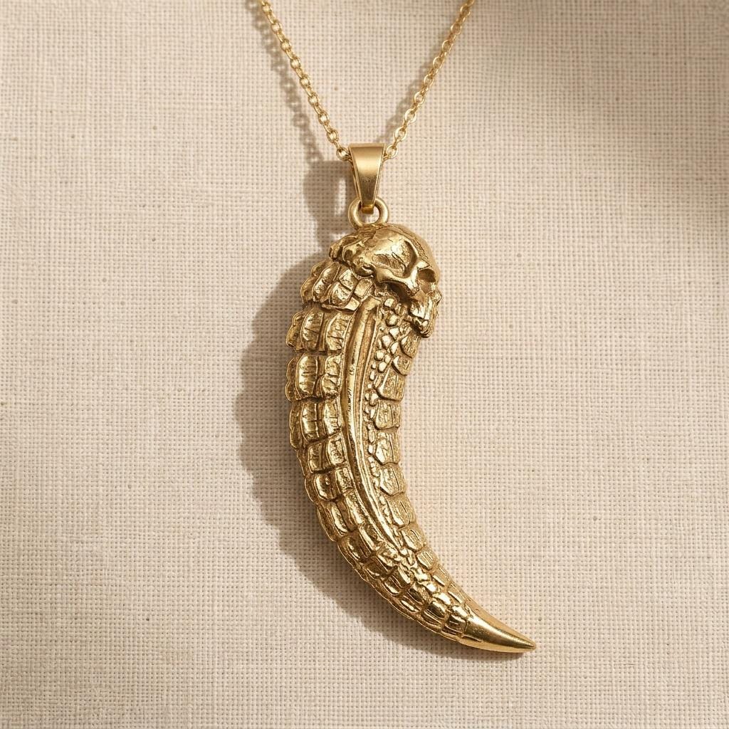 Gorgonopsid Fang jewelry design featured in the Rimossa meaning guide