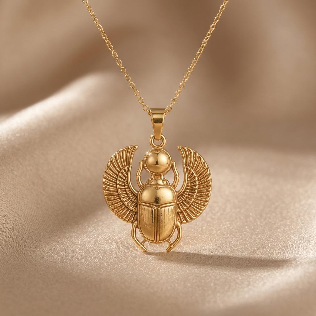 Egyptian Scarab jewelry design featured in the Rimossa meaning guide