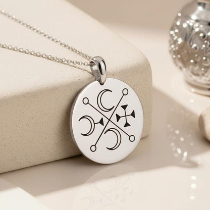 Murmur Sigil Necklace | 925 Sterling Silver Pendant | Gothic Occult Symbol | Spiritual Protection Gift