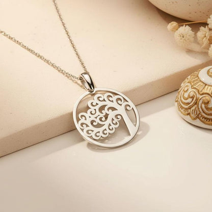 Tree of Life Necklace | 925 Sterling Silver Women Jewelry | Symbolic Family Tree Design | Meaningful Heritage Gift