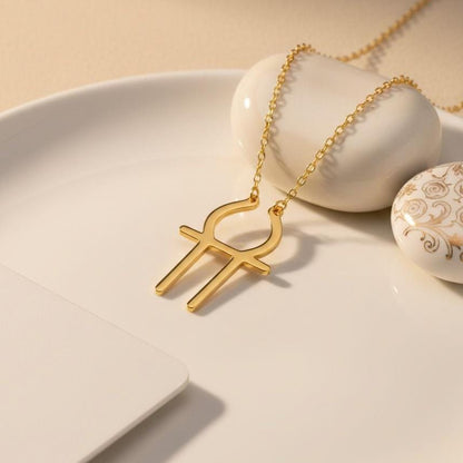 Vesta Hearth Symbol Necklace | 925 Sterling Silver Jewelry | Goddess Astrology Amulet | Meaningful Spiritual Gift