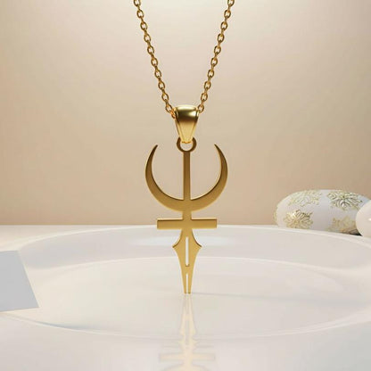 Feminine Energy Necklace | 925 Sterling Silver | Sacred Symbol Spiritual | Meaningful Gift