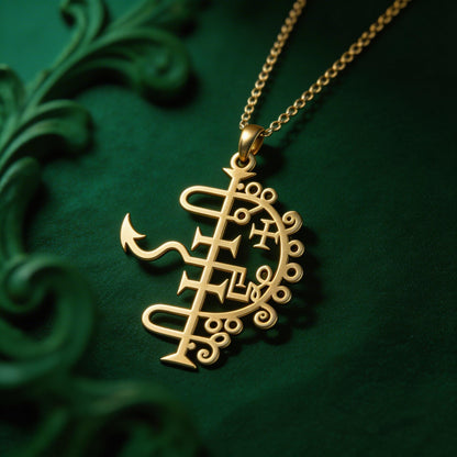 King Asmoday Sigil Pendant Necklace | Sterling Silver Jewelry | Dark Gothic Symbol | Occult Gift Idea