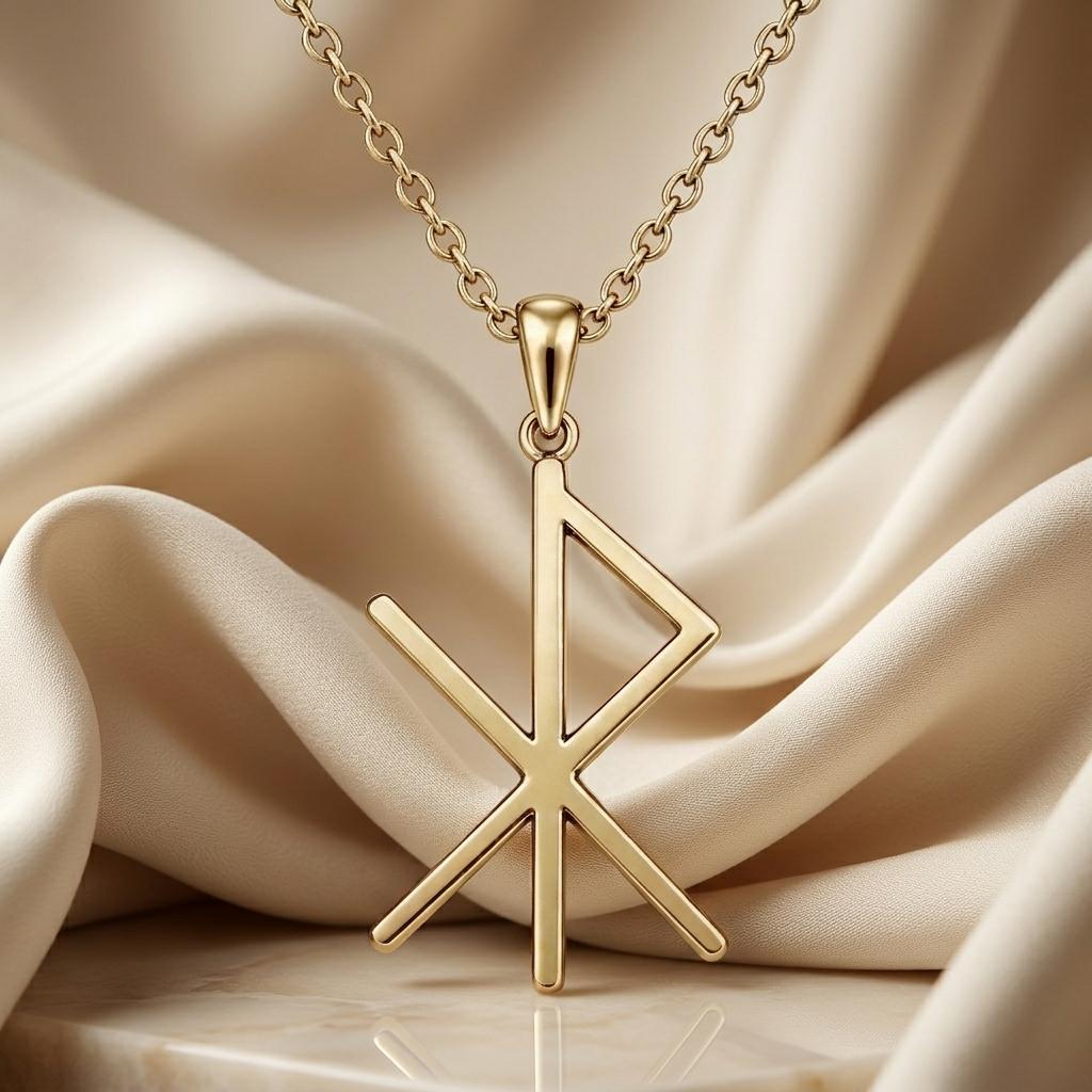 Viking Love Bind Rune Necklace | Unisex Norse Jewelry | Ancient Love Symbol | Anniversary Valentine Gift