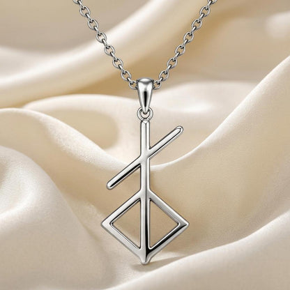 Norse Renewal Symbol Necklace | 925 Sterling Silver | Norse Mythology Theme | Symbol of Rebirth Gift
